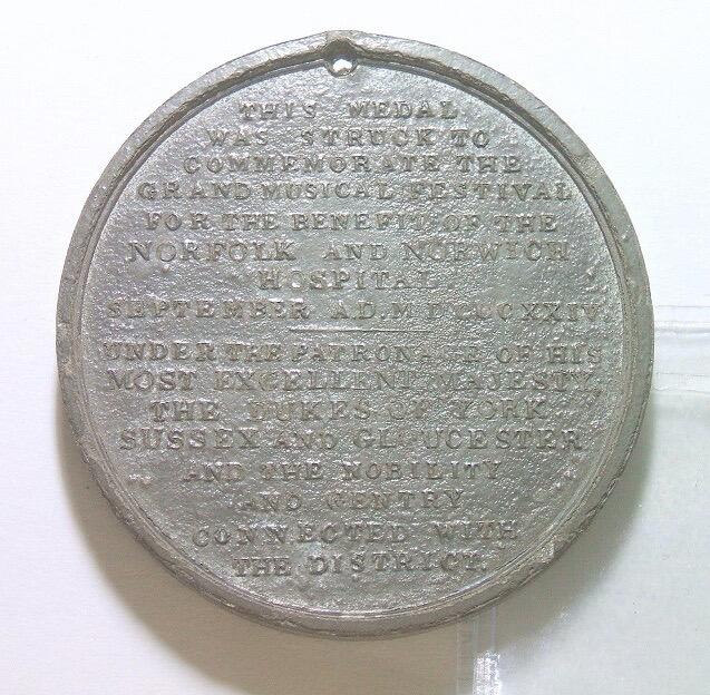 英国1820年 乔治四世高浮雕精制大合金章 45MM