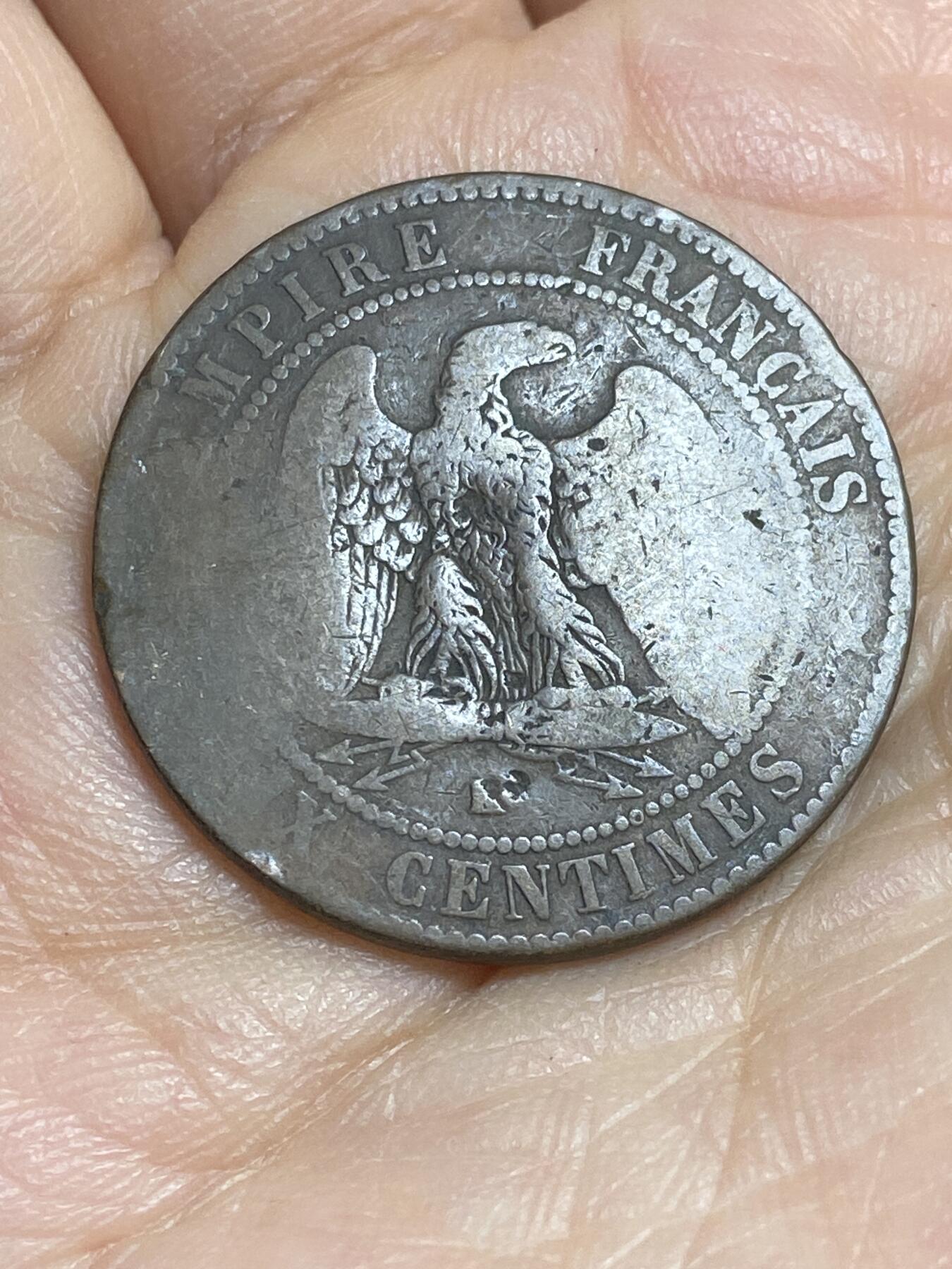 2026年第十六场(总第一百八十五场）外国好品散币场(免佣金) 法兰西第二帝国1854年10生丁(拿破仑三世第一版，K标波尔多造)