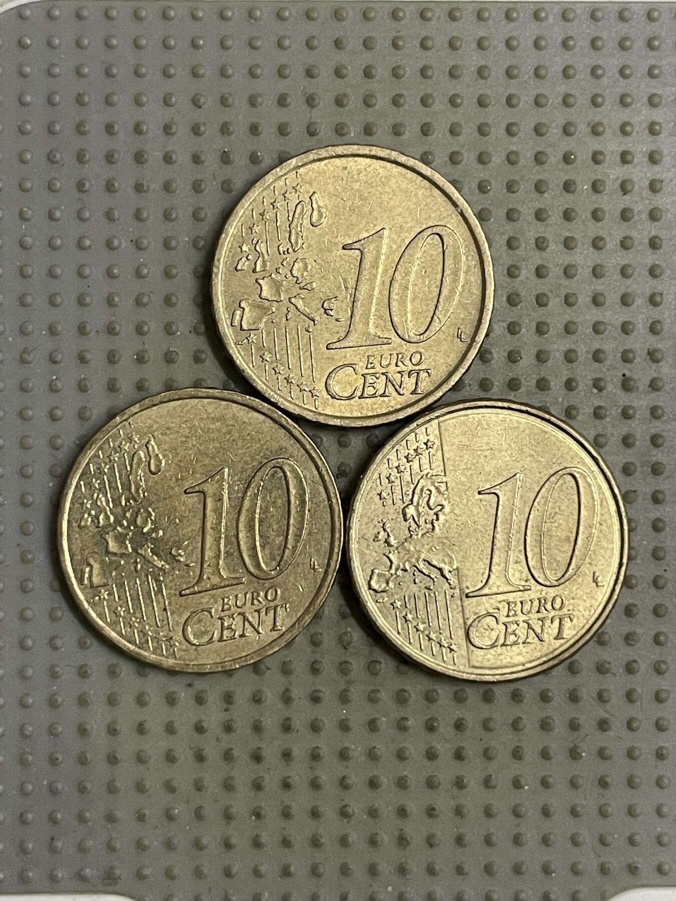 2026年第19场各国散币拍卖（总第169场） 10欧分3枚