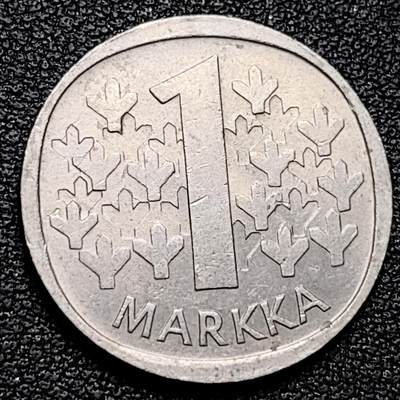 泉币菌-第180场- 精品福利场 - 芬兰1974年 1马克镍币 24mm