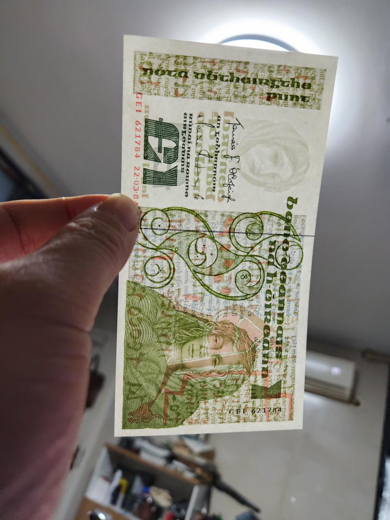 1月31号晚上8点 外国纸币自动截拍第16场 1镑新品