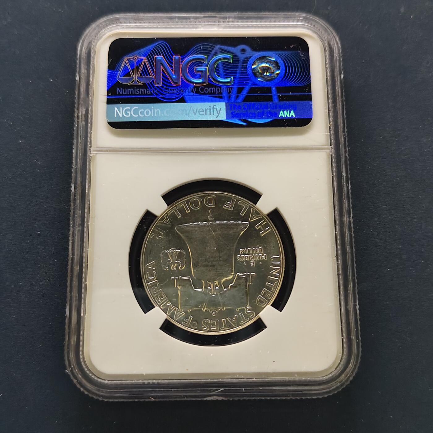 【全场包邮】纯粹捡漏拍499场-持续更新中 美国1963年富兰克林半元银币【31毫米12.5克90%，纯银价约316元（按28元银价折算）】-NGC MS62