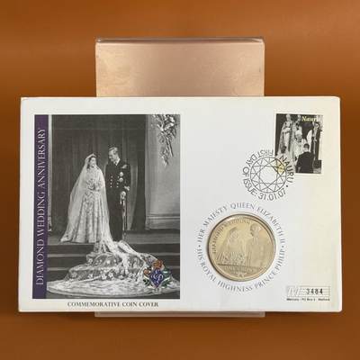 ＜星葵🌻钱币社＞散币克朗场第69期·2月3日发货 - 〈邮币封〉直布罗陀2007年女王钻石婚1克朗纪念币