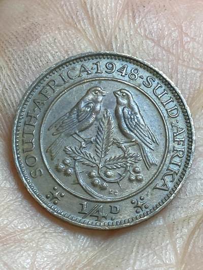 2026年第十六场(总第一百八十五场）外国好品散币场(免佣金) - 少见好品–英属南非1948年1/4便士(乔治六世第二版，首发年仅发行3年)