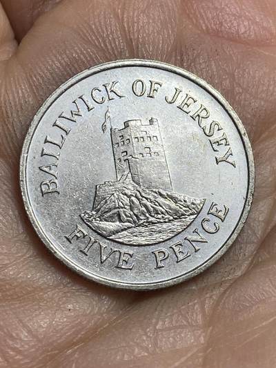 2026年第十六场(总第一百八十五场）外国好品散币场(免佣金) - 英属泽西岛🇯🇪1985年5便士(伊丽莎白二世中年花冠，第二版)