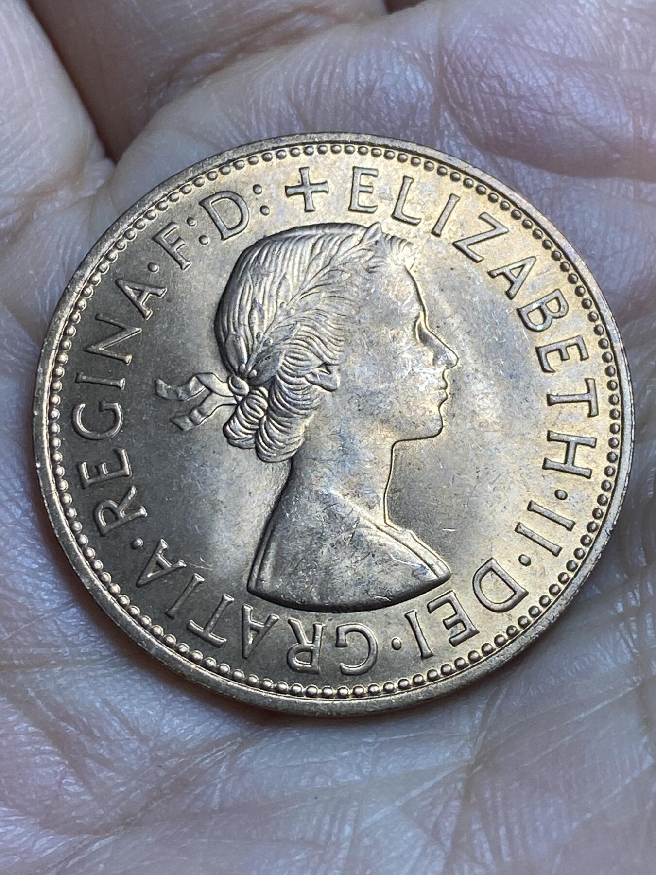 2026年第十六场(总第一百八十五场）外国好品散币场(免佣金) 原光好品–英国🇬🇧1967年1便士(伊丽莎白二世青年桂冠第二版，普制币关门年)