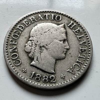 🌹外币初藏🌹🐯2026年第14场  每周二四六晚8️⃣点 接代拍 - 瑞士1882年五分