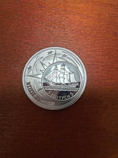 长老汇蛇年精选第九十七场拍卖 - 2005波兰帆船10兹罗提精制银币，币中币，14.14克925银