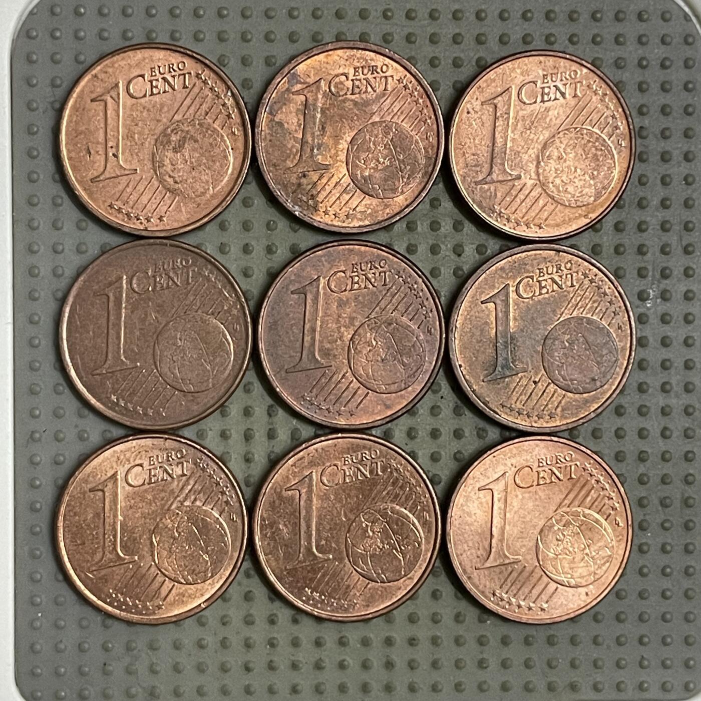 2026年第19场各国散币拍卖（总第169场） 1欧分9枚