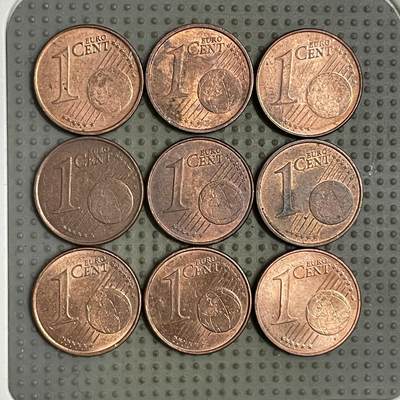 2026年第19场各国散币拍卖（总第169场） - 1欧分9枚