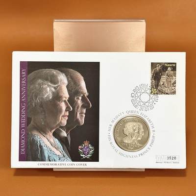 ＜星葵🌻钱币社＞散币克朗场第69期·2月3日发货 - 〈邮币封〉直布罗陀2007年女王钻石婚1克朗纪念币