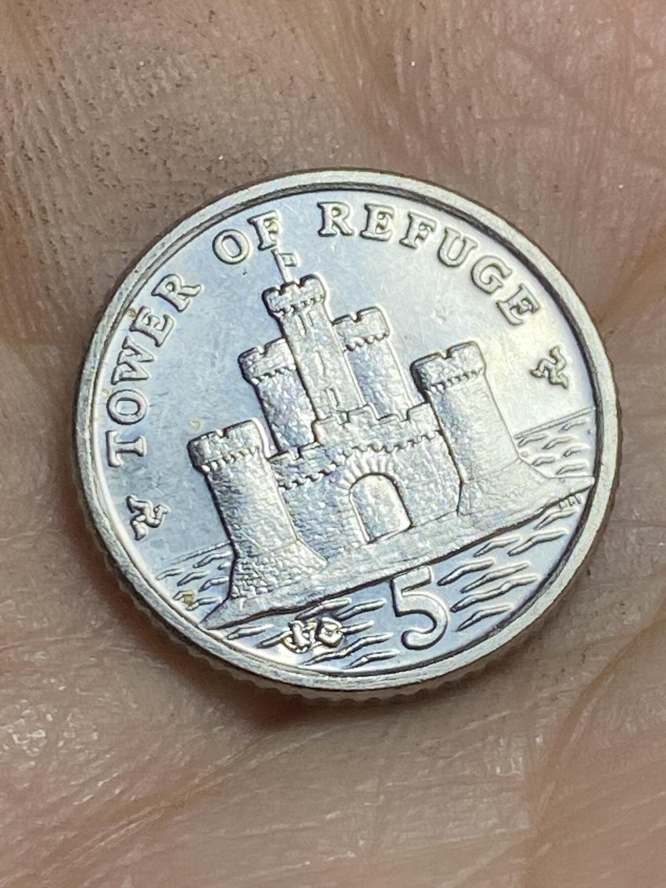 2026年第十六场(总第一百八十五场）外国好品散币场(免佣金) 英属马恩岛🇮🇲2014年5便士(伊丽莎白二世老年第三套第二版，有磁版)