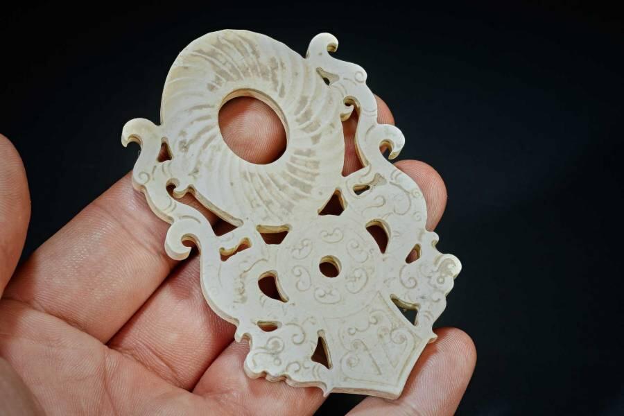 上海都达杂项专场十二（全场包邮】 鸡骨白鸡心玉佩89-25