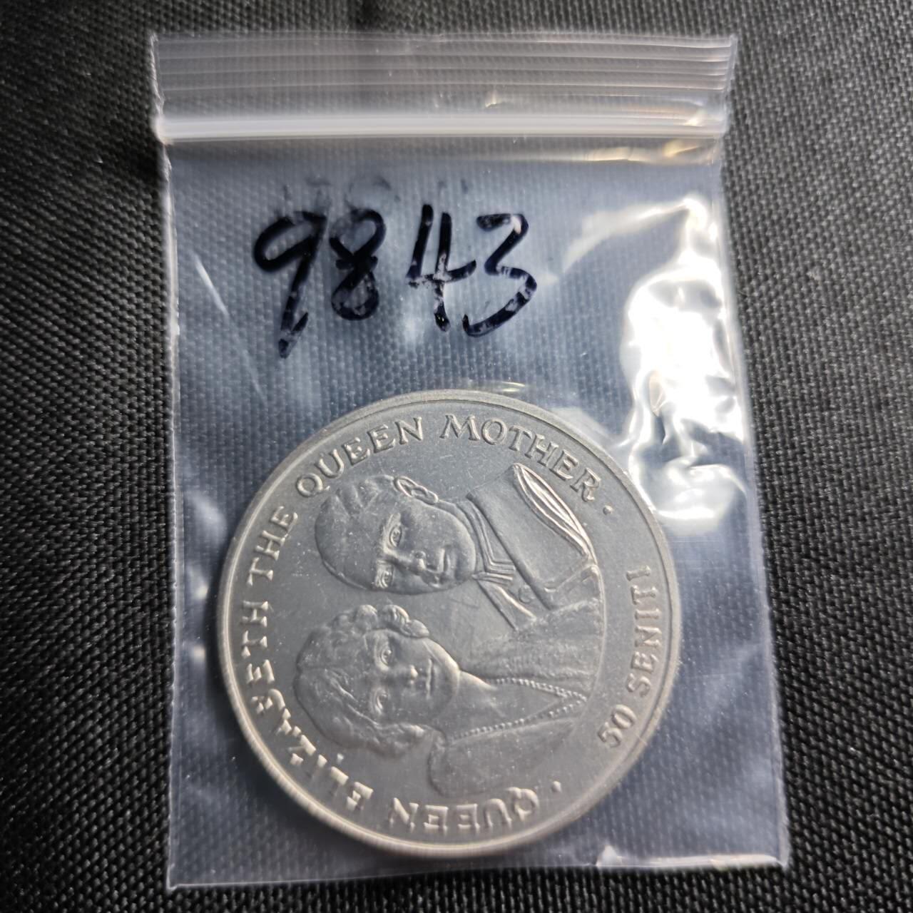 KK钱币收藏小铺  第398期 百期特拍（四拍之二） 2月预留时间 周末发货   1985汤加50分纪念币 王母娘娘85岁生日纪念 发行量仅2万 稀少品种