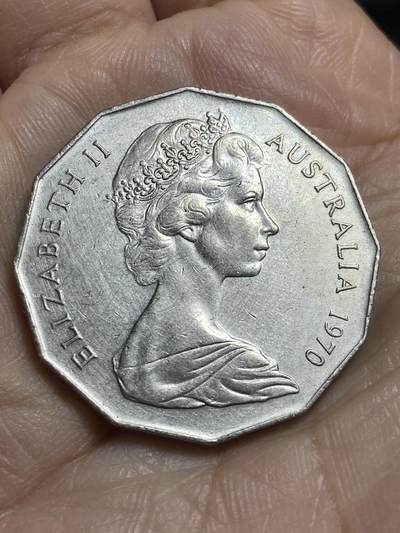 2026年第十六场(总第一百八十五场）外国好品散币场(免佣金) - 澳大利亚🇦🇺1970年50分(詹姆斯·库克船长登陆澳大利亚300周年纪念币)