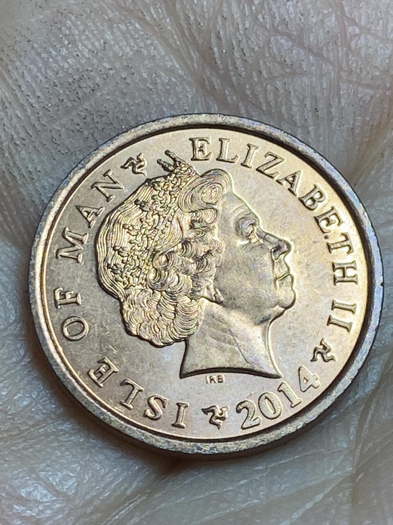 2026年第十六场(总第一百八十五场）外国好品散币场(免佣金) 英属马恩岛🇮🇲2014年1便士(伊丽莎白二世老年第三套)