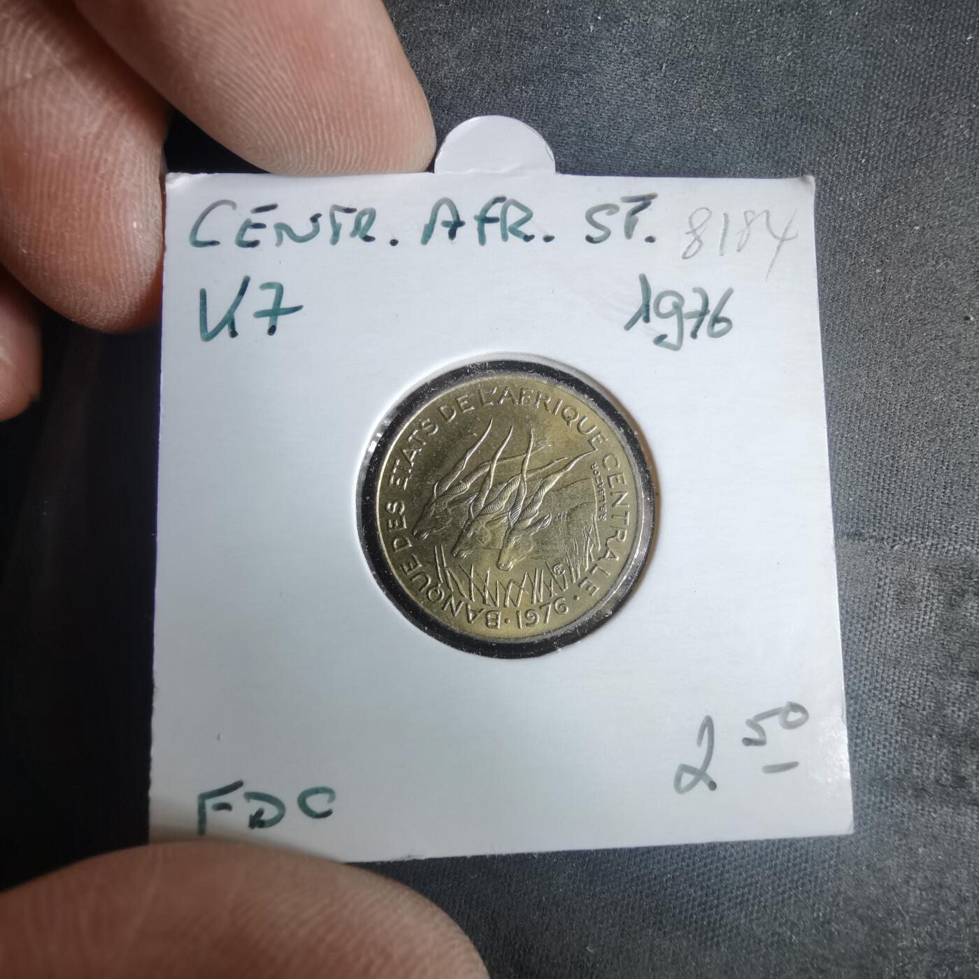 沼泽如烟--第981场 中非1976年5法郎