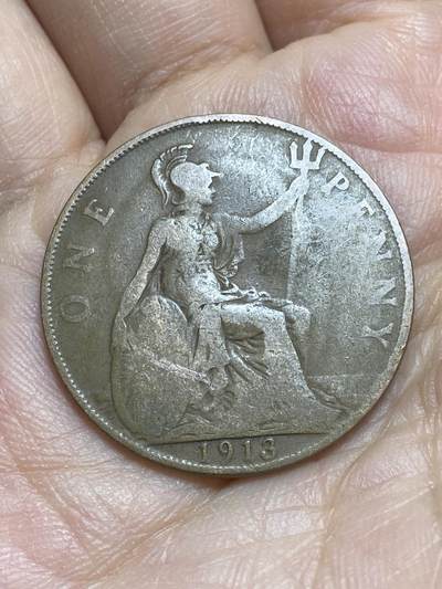 2026年第十六场(总第一百八十五场）外国好品散币场(免佣金) - 透打–英国🇬🇧1913年1便士(乔治五世第一版)