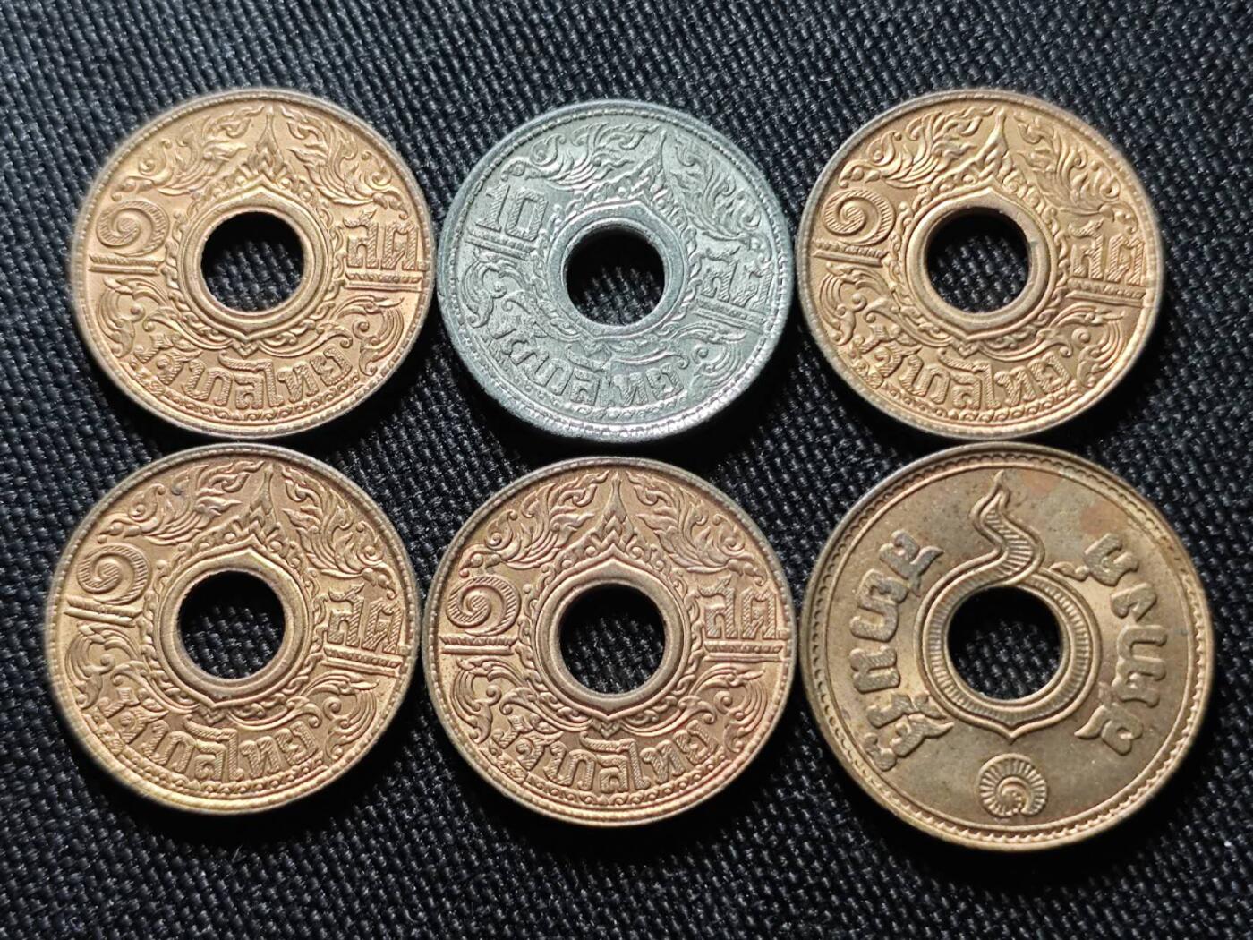 KK钱币收藏小铺  第398期 百期特拍（四拍之二） 2月预留时间 周末发货  泰国萨当铜币锌币一组25枚 都是好品！