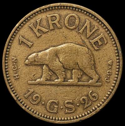 修遠堂世界钱币第103期 - 1926年格陵兰1克朗