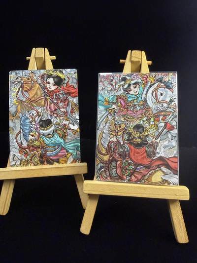 奇点卡牌多宫场 年关将至 感谢这小半年各位卡友大佬的支持 剩余库存都以多宫的方式挂掉 10号快递停运 还能上俩期 大部分卡年前挂完 年后就不会再上新了 年后新卡继续！提前祝各位卡友新年快乐 身体健康 马到成功！ - 奇点卡牌 王多毛 扈三娘➕仇琼英粗闪