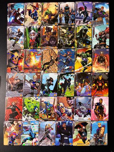 NO.23 好又多金牌大场，年前倒数第2期！每周一站式配齐，方便凑单！（周6晚8点截拍，卖家送拍0抽成！） - 【套卡】漫威套卡 36张全 碎花闪