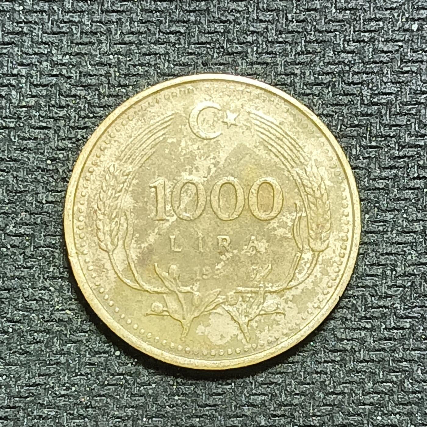 逸泉钱币2026B世界钱币纪念币纸币第八组B831-1230 1039土耳其1000里拉