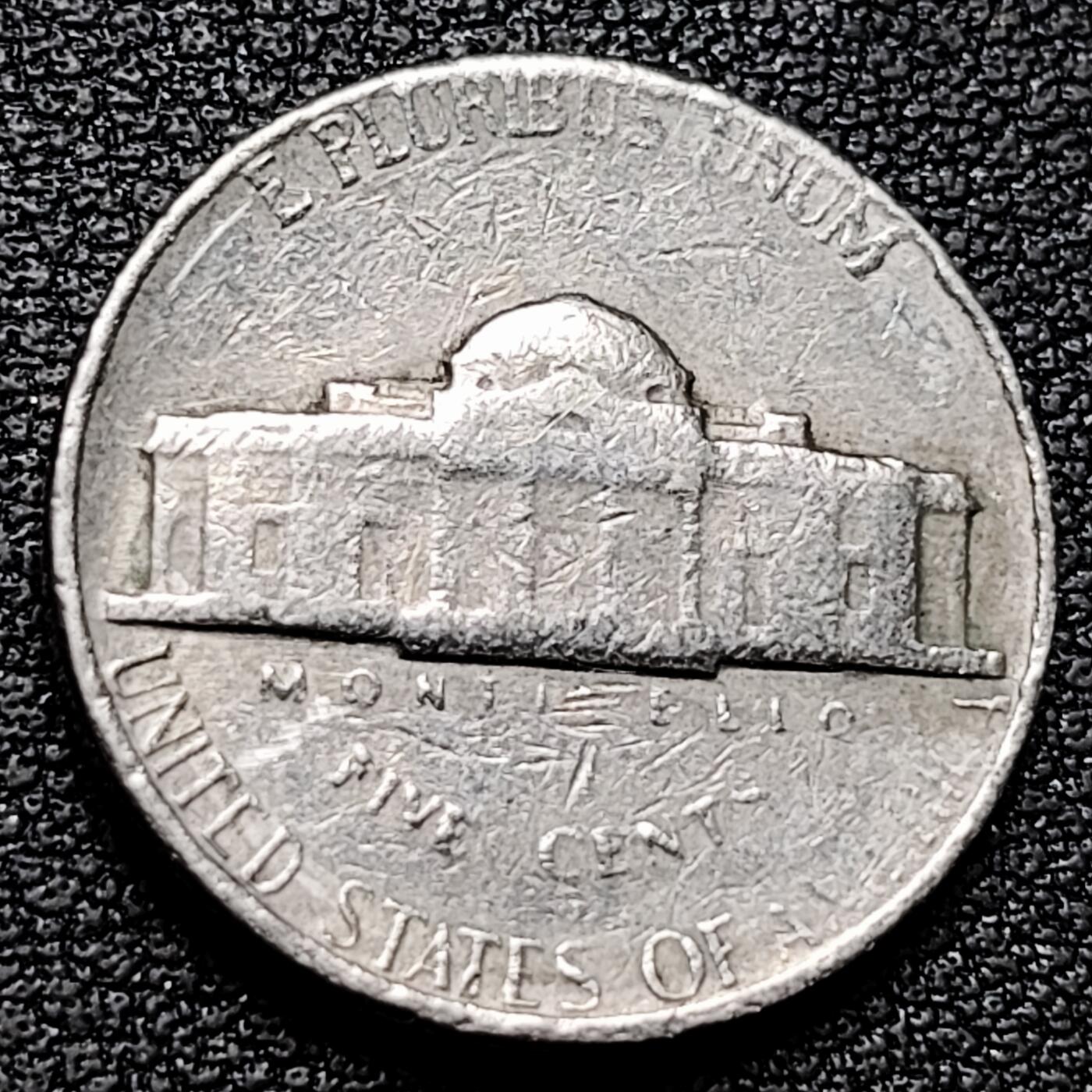 泉币菌-第180场- 精品福利场 早期 美国1966年5美分纪念币 杰斐逊 及 故居蒙蒂塞洛庄园 21mm 