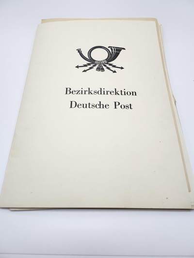 南水社第二次拍卖 民主德国波茨坦邮政负责人套证。任职证明、邮政等级资格证书、社会主义劳动积极分子荣誉证书、奖金证书、党内任职文件、工作通知及退休文件共计45张