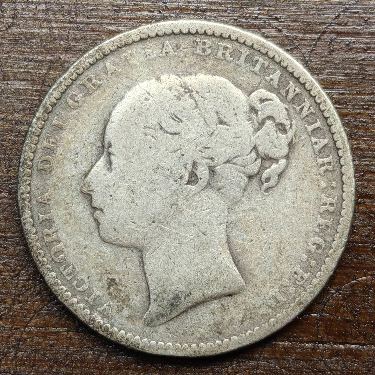 【春节前最后一拍，下一场3.3号】★第139加场★银币专场 不寄存，200包邮。不满200元，支付5元运费。《接受代拍 代送NGC评级》 138【无寄存】 1880年 英国 1先令 银币