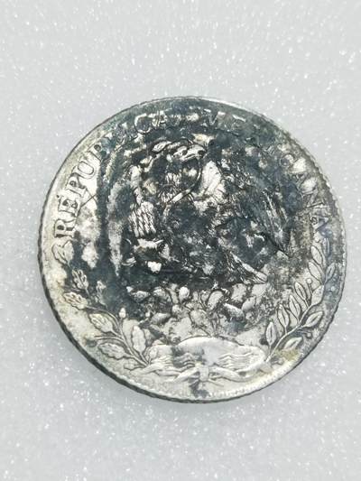 天下钱庄专场欢迎参拍 - 墨戳墨西哥鹰洋，有戳