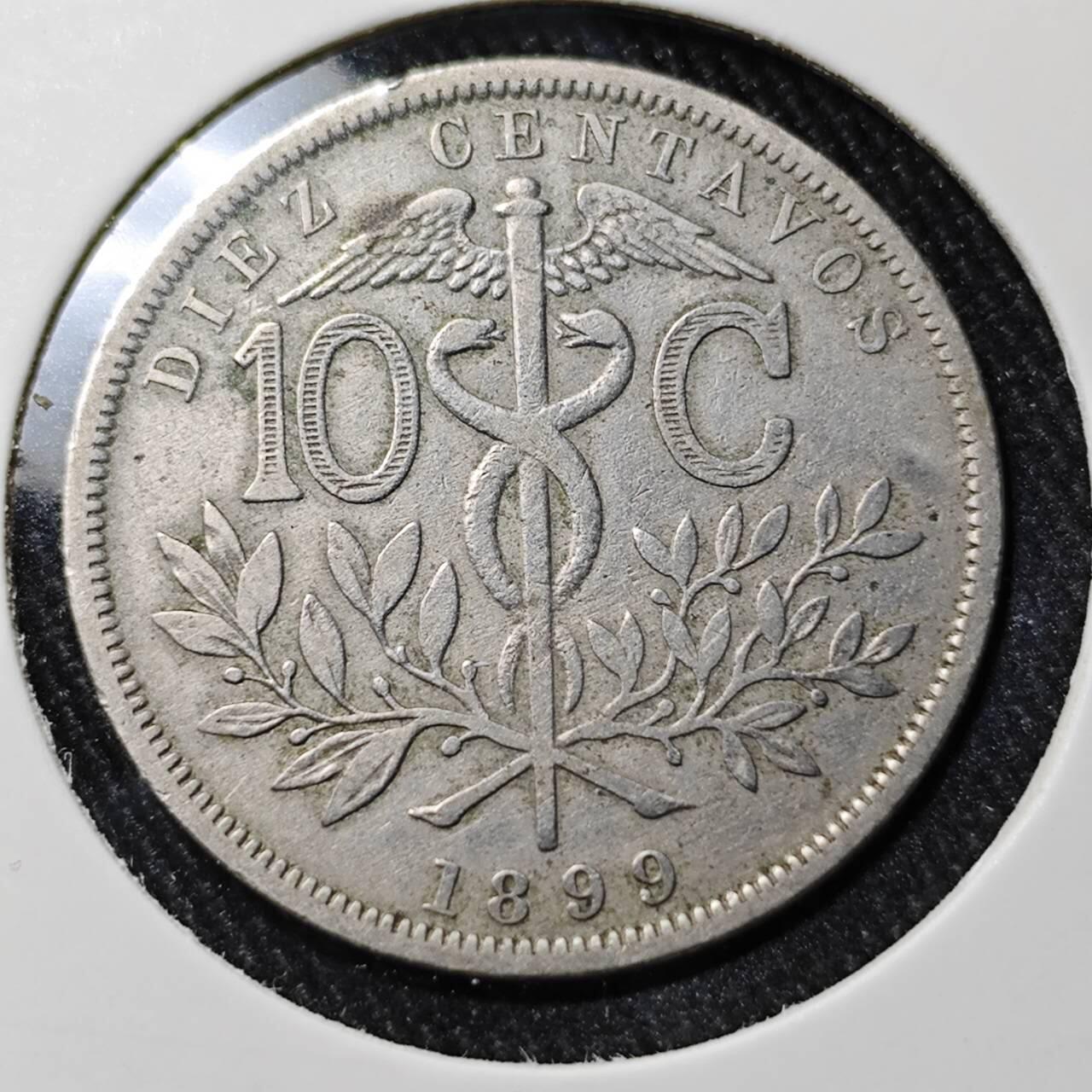 KK钱币收藏小铺  第398期 百期特拍（四拍之二） 2月预留时间 周末发货 1899玻利维亚10分镍币 