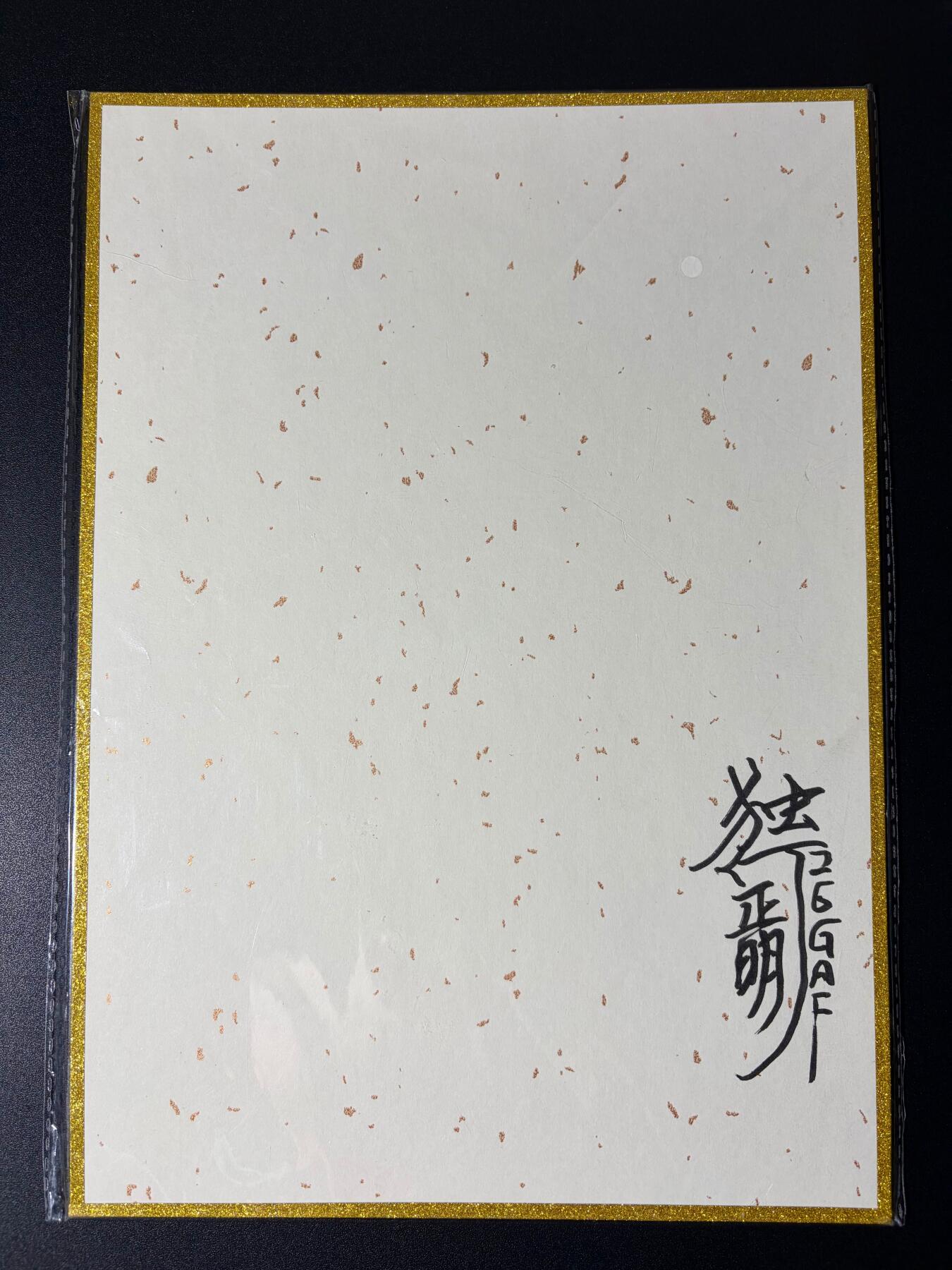 NO.23 好又多金牌大场，年前倒数第2期！每周一站式配齐，方便凑单！（周6晚8点截拍，卖家送拍0抽成！） 【亲签色纸】2026年北京GAF线下  独行正名老师亲签色纸 万龙谷 A4尺寸