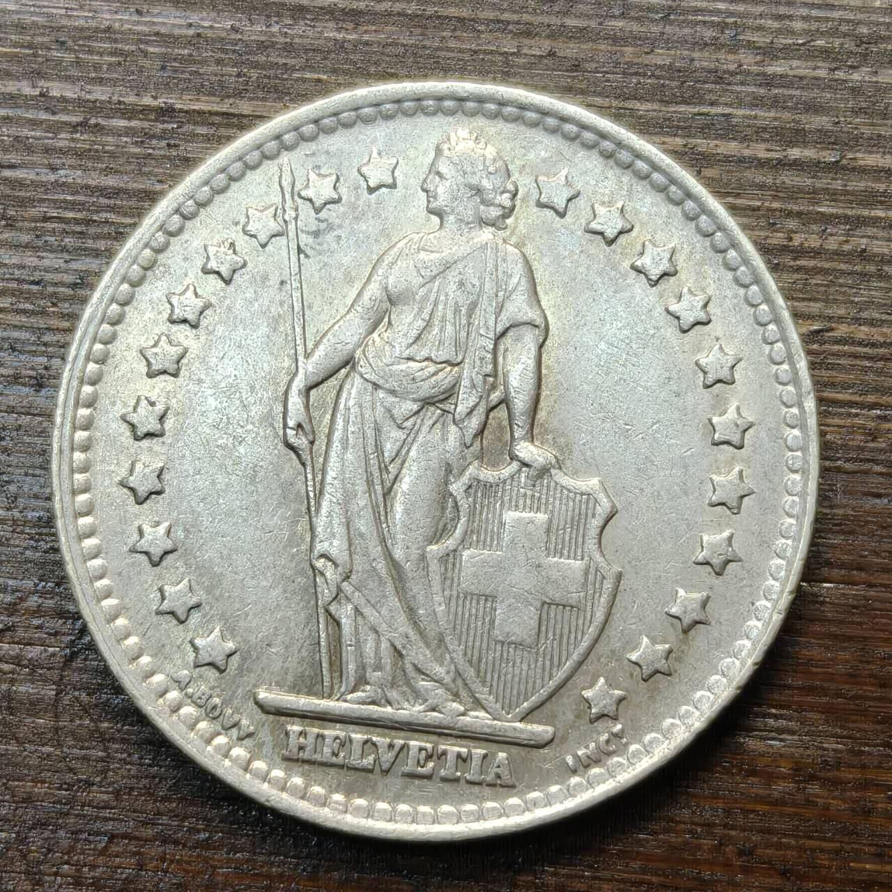 【春节前最后一拍，下一场3.3号】★第139加场★银币专场 不寄存，200包邮。不满200元，支付5元运费。《接受代拍 代送NGC评级》 81【无寄存】瑞士 1945年 1法郎 银币