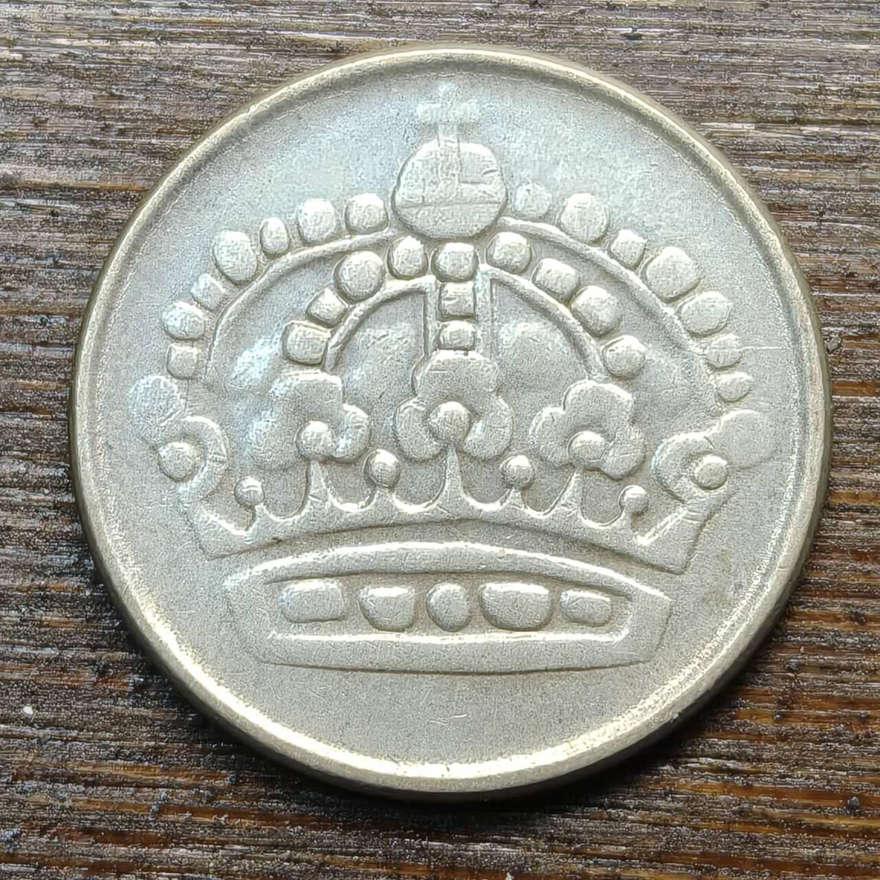 【春节前最后一拍，下一场3.3号】★第139加场★银币专场 不寄存，200包邮。不满200元，支付5元运费。《接受代拍 代送NGC评级》 54【无寄存】瑞典 1955年 25分 银币