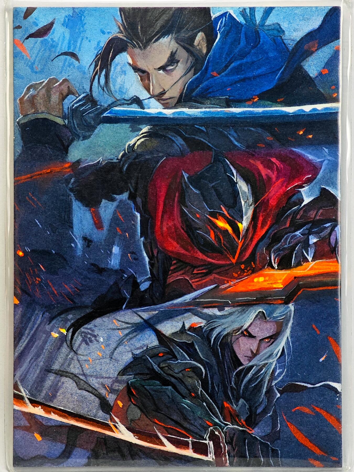 白泽拍卖卡牌手绘专场第32期（愿得长如此 年年物侯新） 2025 三足鸟手绘卡 决斗  犬吠亲签