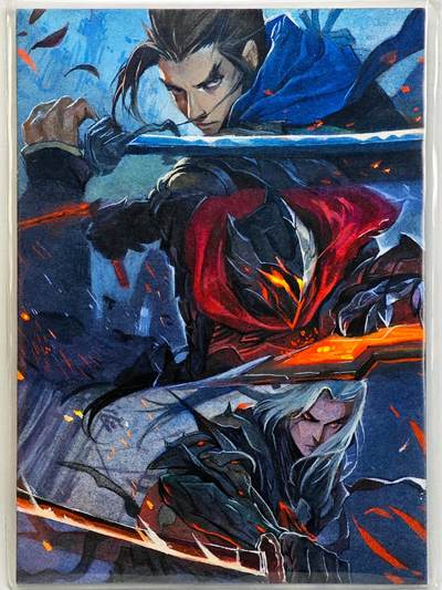 白泽拍卖卡牌手绘专场第32期（愿得长如此 年年物侯新） - 2025 三足鸟手绘卡 决斗  犬吠亲签