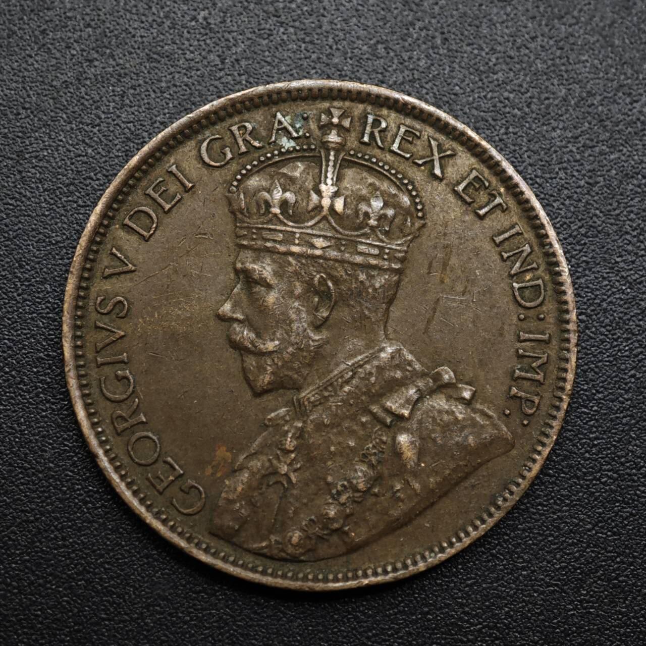 【淘币小摊】限时拍第八百六十拍  老铜币场  满百包邮可预留两周  周一统一发货  加拿大1918年乔治五世一分铜币