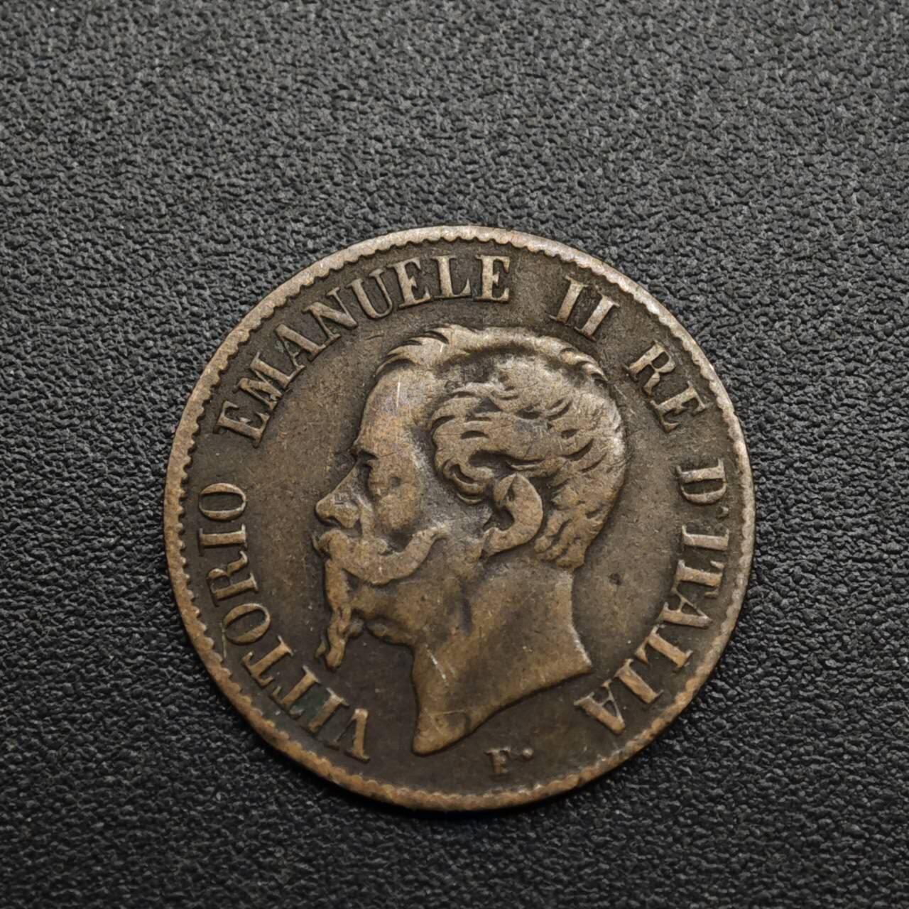 【淘币小摊】限时拍第八百六十拍  老铜币场  满百包邮可预留两周  周一统一发货  意大利1861年1分铜币