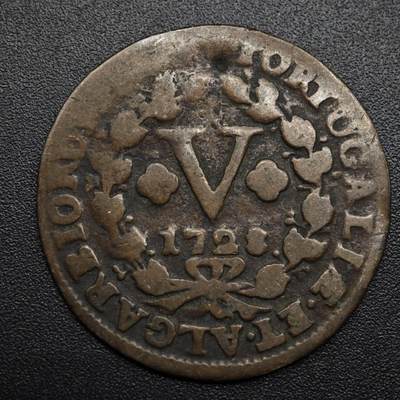 【淘币小摊】限时拍第八百六十拍  老铜币场  满百包邮可预留两周  周一统一发货  - 葡萄牙1728年5瑞斯铜币