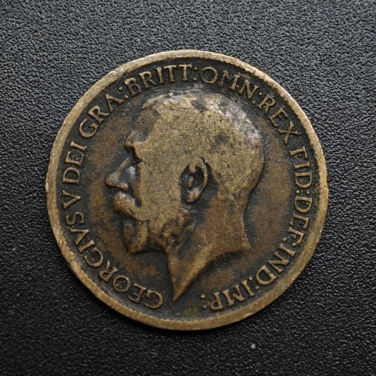 【淘币小摊】限时拍第八百六十拍  老铜币场  满百包邮可预留两周  周一统一发货  英国1911年乔治五世法新铜币