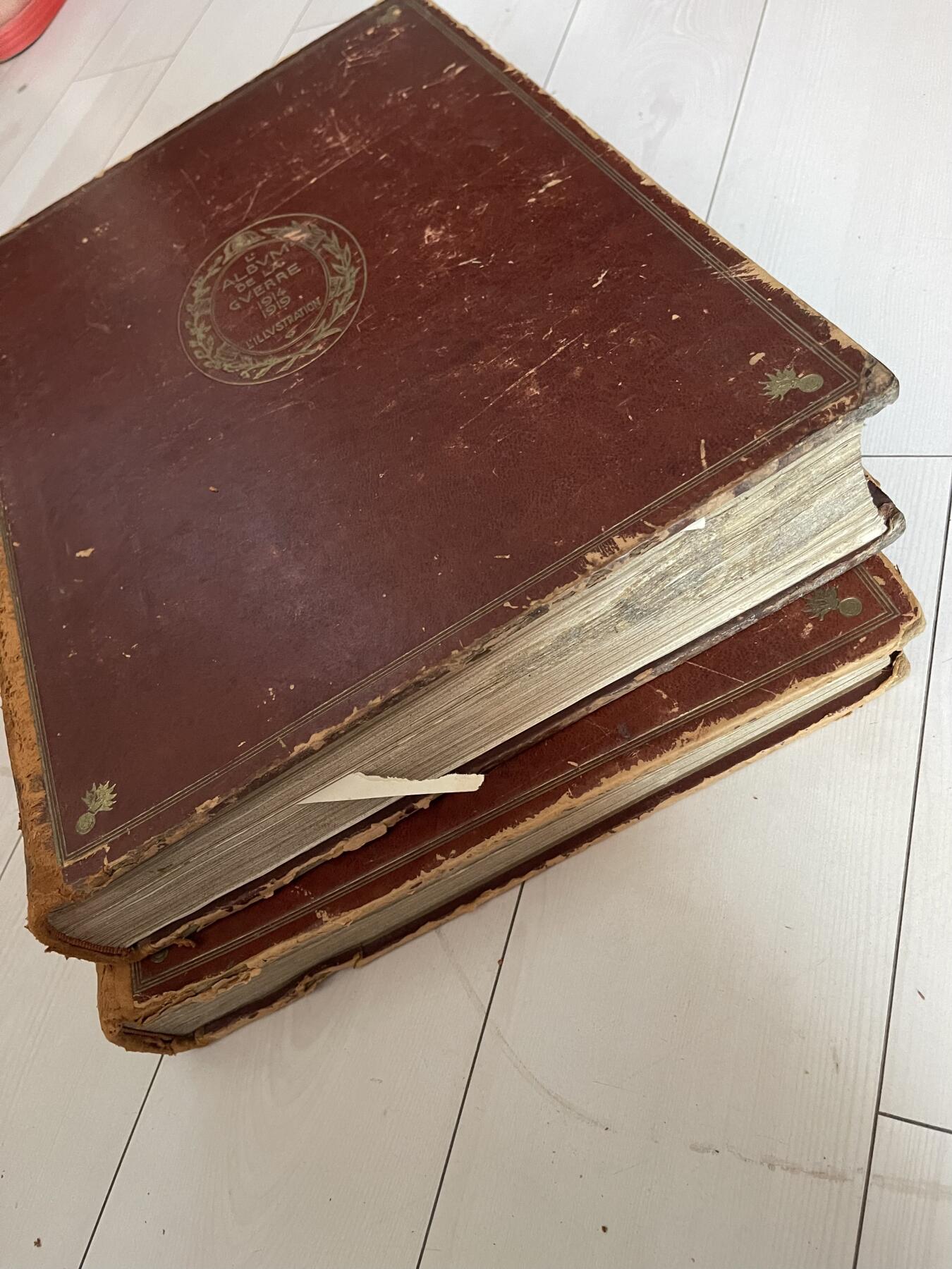 三本1922和1926年出版法国一战纪念画册图片书一本500第一次世界大战（可交换朝鲜章）