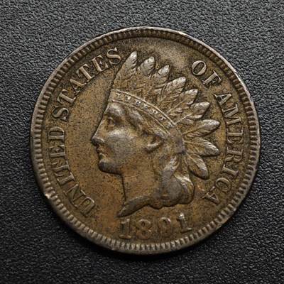 【淘币小摊】限时拍第八百六十拍  老铜币场  满百包邮可预留两周  周一统一发货  - 美国1891年印第安一分铜币