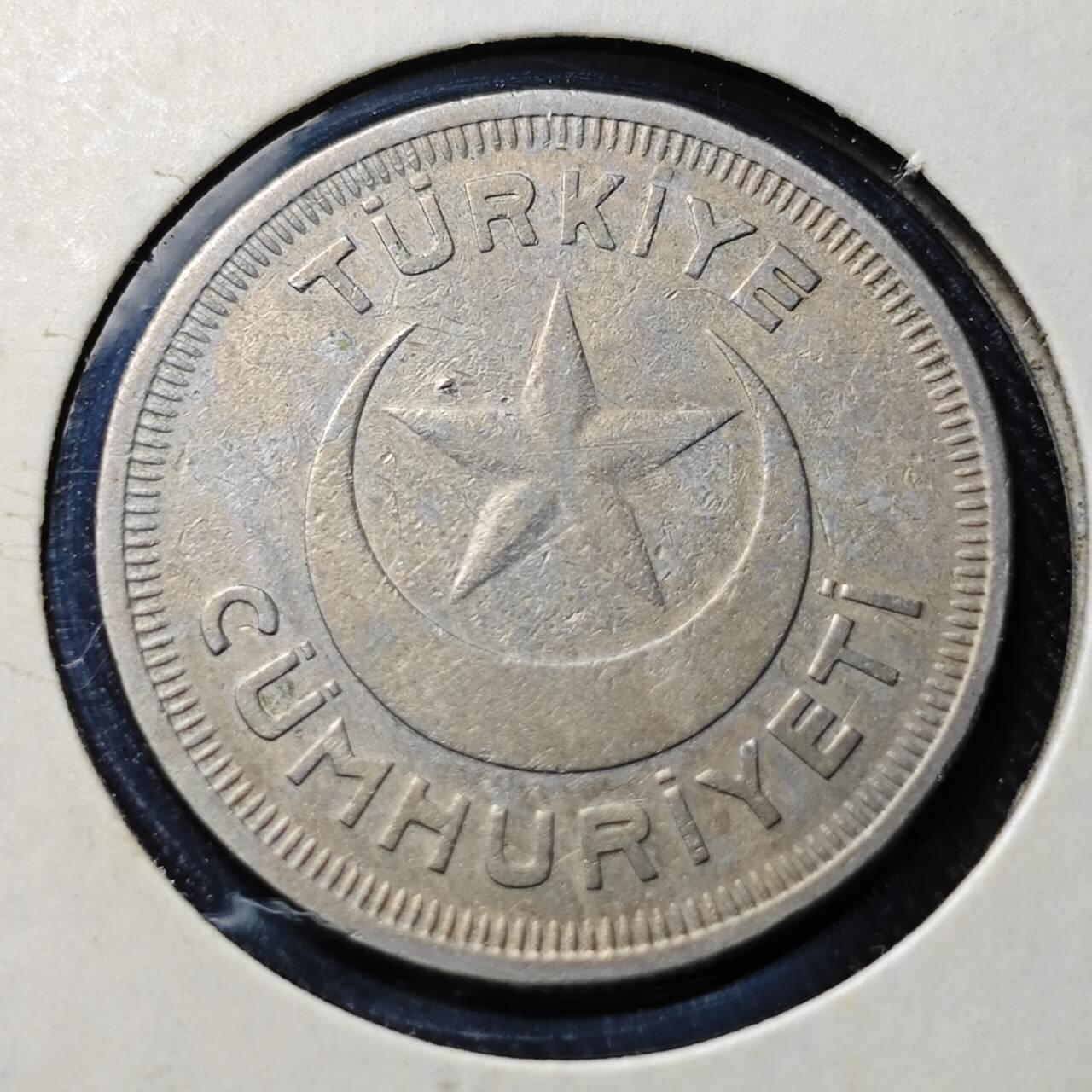 KK钱币收藏小铺  第398期 百期特拍（四拍之二） 2月预留时间 周末发货  1937土耳其10库鲁镍币