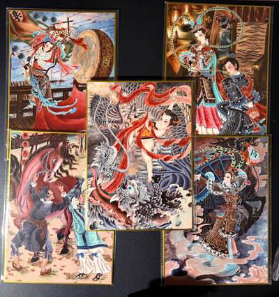 NO.23 好又多金牌大场，年前倒数第2期！每周一站式配齐，方便凑单！（周6晚8点截拍，卖家送拍0抽成！） - 山河潮玩 心染 四大巾帼+哪吒 A4色纸5张