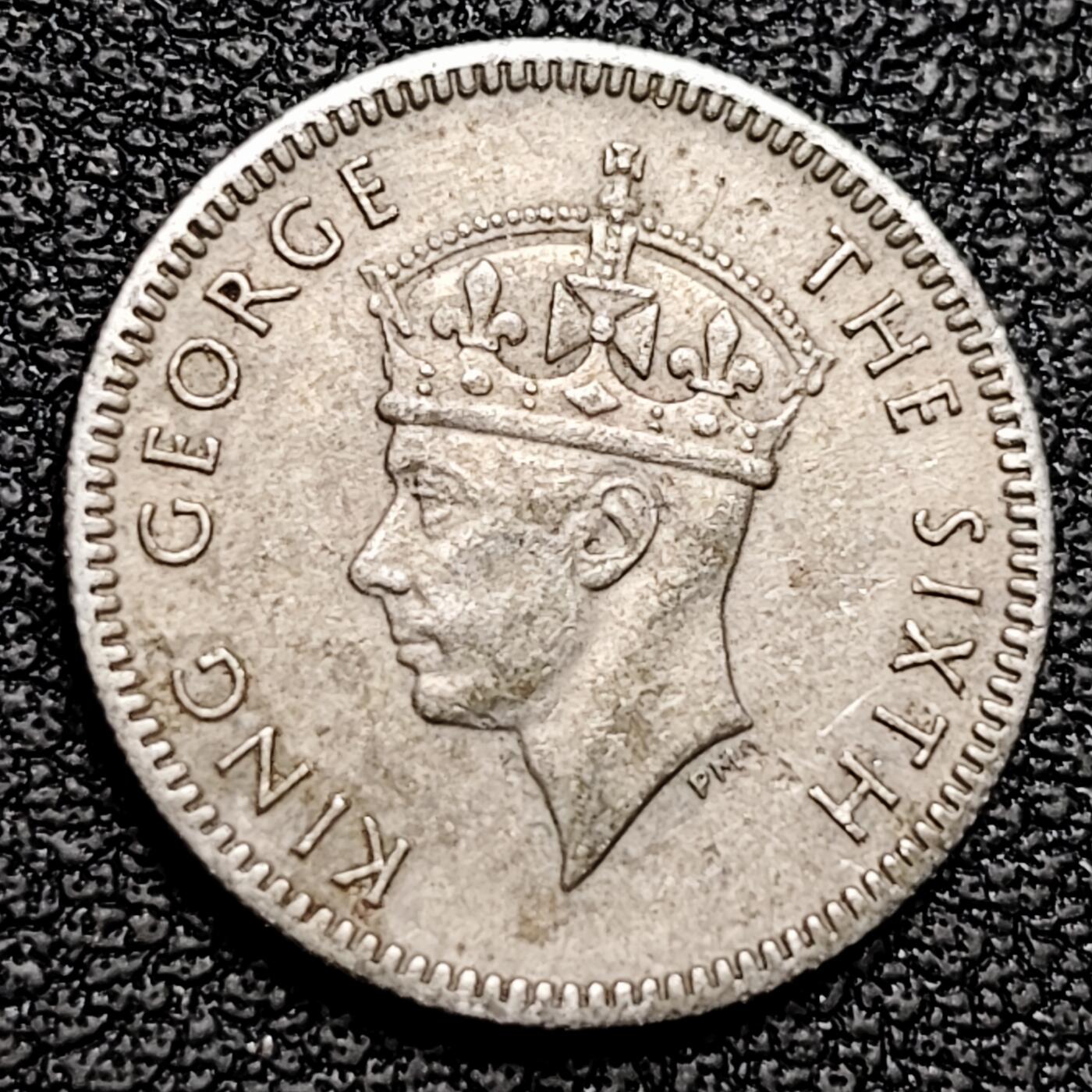 泉币菌-第180场- 精品福利场 马来西亚和英属婆罗洲1950年5分铜镍币硬币16mm 