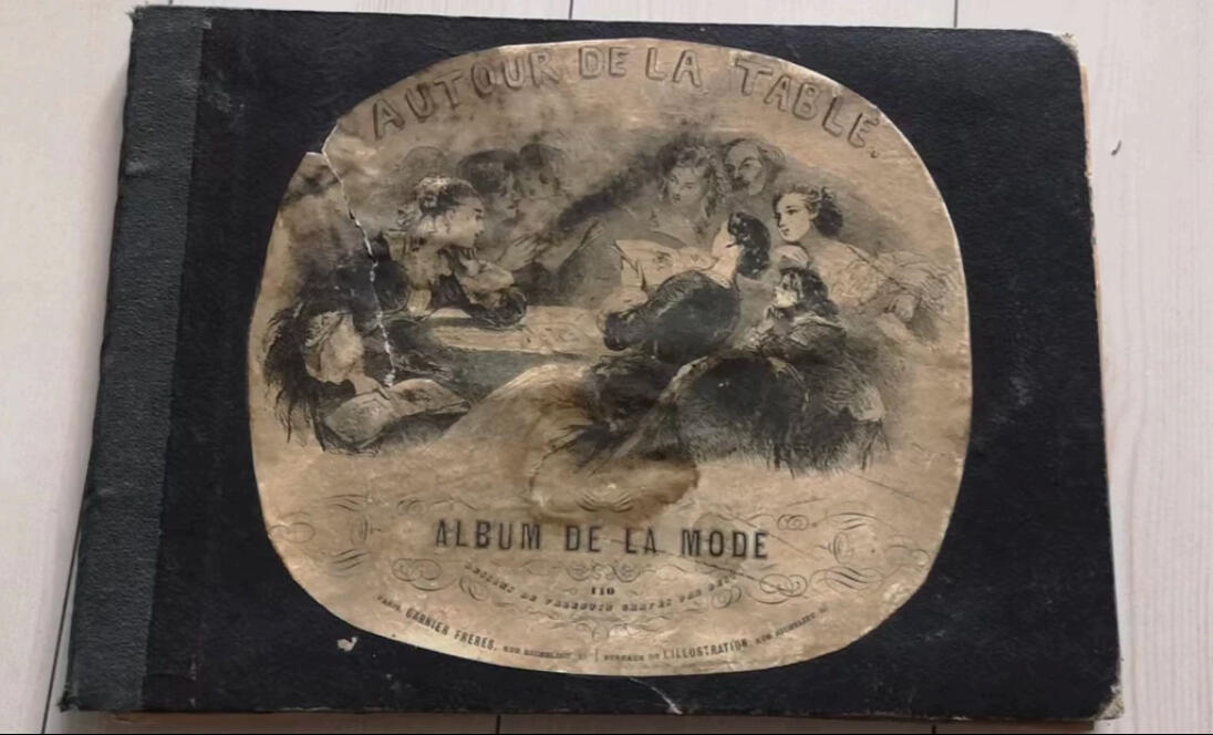 欧洲19世纪法国时尚男女服装设计原版画册老图册书（接受交换朝鲜勋章奖章）