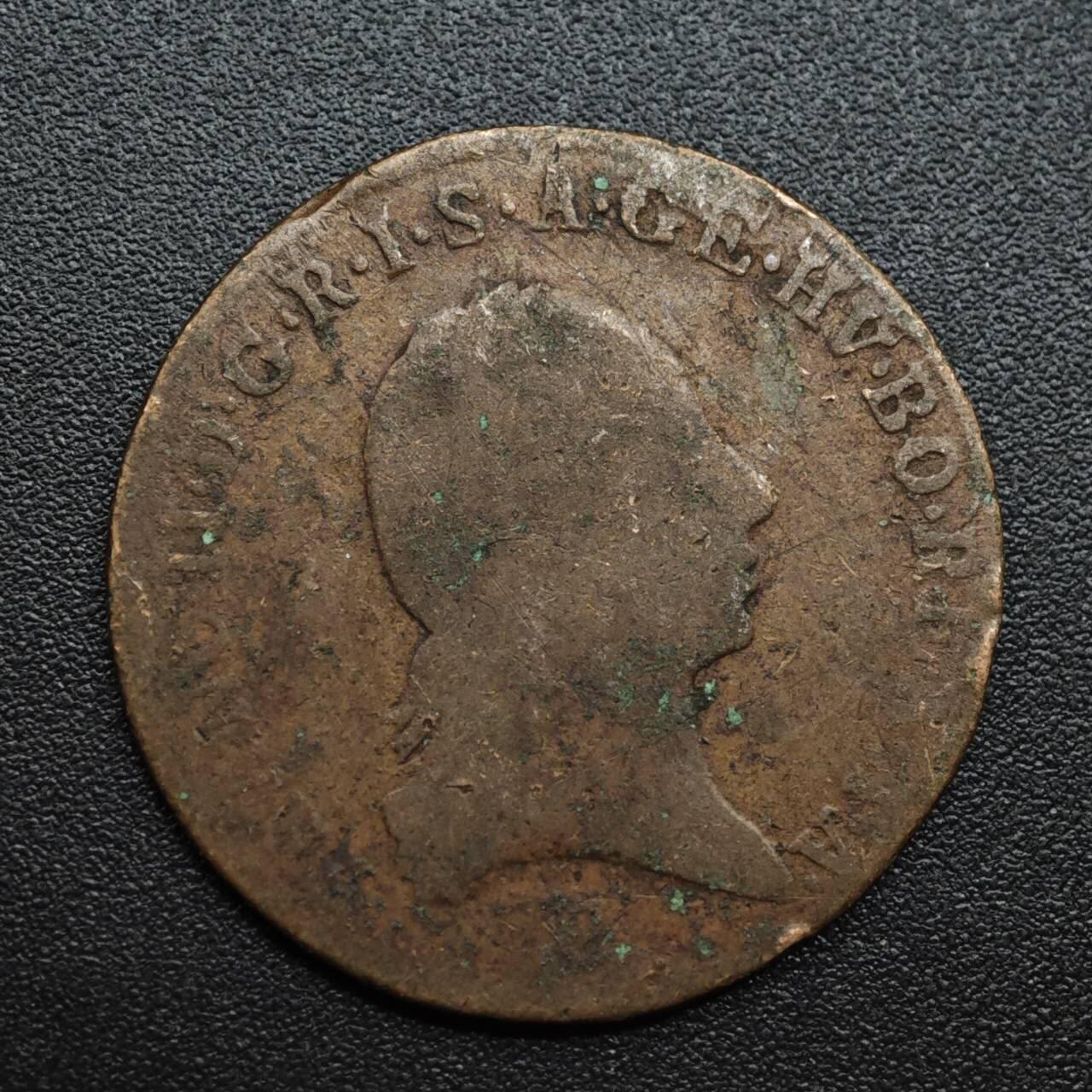 【淘币小摊】限时拍第八百六十拍  老铜币场  满百包邮可预留两周  周一统一发货  奥地利1800年1克鲁泽铜币