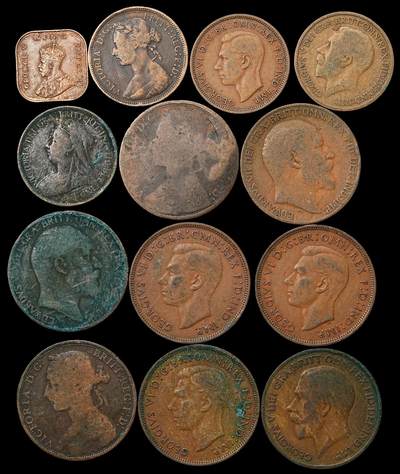 修遠堂世界钱币第103期 - 英系老币一组