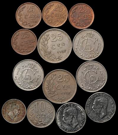 修遠堂世界钱币第103期 - 卢森堡旧钱币 第二组